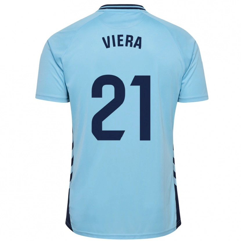 Danxen Barn Jonathan Viera #21 Lyseblå Bortetrøye Drakt Trøye 2025/26 Skjorter T-Skjorte