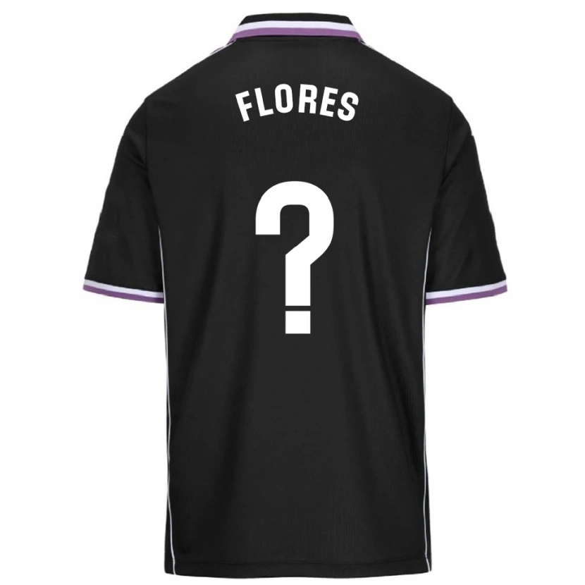 Danxen Barn Miguel Flores #0 Lilla Svart Bortetrøye Drakt Trøye 2025/26 Skjorter T-Skjorte