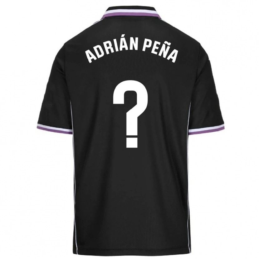 Danxen Barn Adrián Peña #0 Lilla Svart Bortetrøye Drakt Trøye 2025/26 Skjorter T-Skjorte