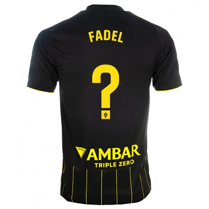 Danxen Barn Ismael Fadel #0 Svart Gul Bortetrøye Drakt Trøye 2025/26 Skjorter T-Skjorte