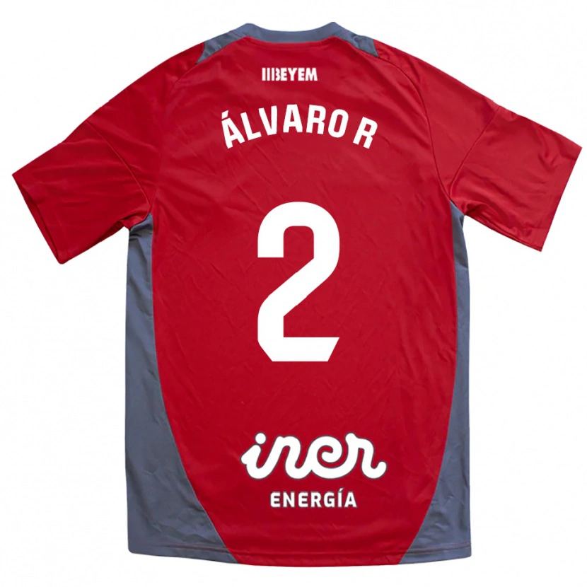 Danxen Barn Álvaro Rodríguez #2 Rød Grå Bortetrøye Drakt Trøye 2025/26 Skjorter T-Skjorte