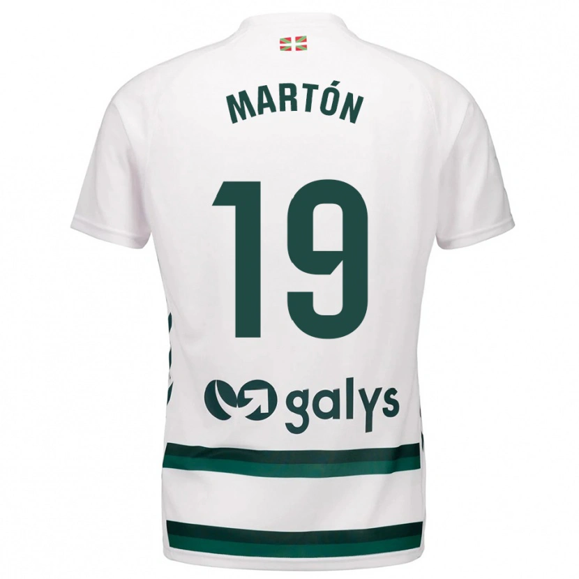 Danxen Barn Javi Martón #19 Hvit Grønn Bortetrøye Drakt Trøye 2025/26 Skjorter T-Skjorte