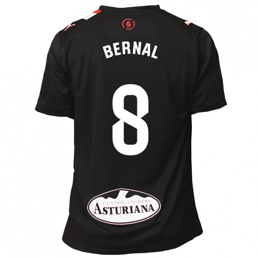 Danxen Barn Jesús Bernal #8 Svart Hvit Bortetrøye Drakt Trøye 2025/26 Skjorter T-Skjorte