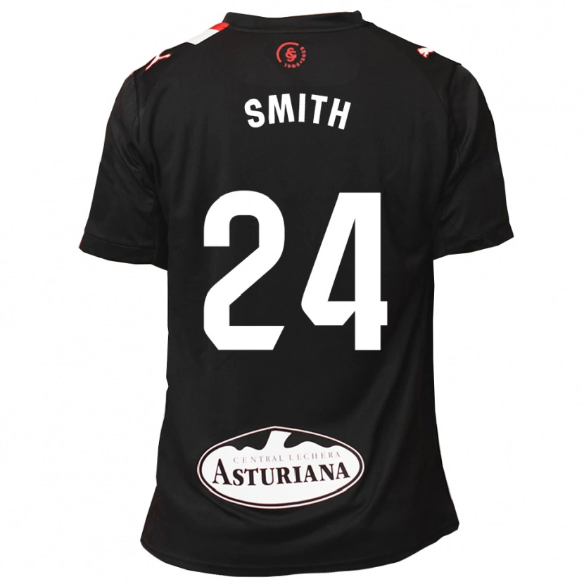 Danxen Barn Justin Smith #24 Svart Hvit Bortetrøye Drakt Trøye 2025/26 Skjorter T-Skjorte