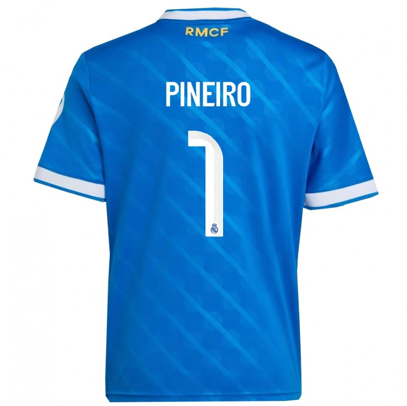 Danxen Barn Diego Pineiro #1 Blå Hvit Tredje Sett Drakt Trøye 2025/26 Skjorter T-Skjorte