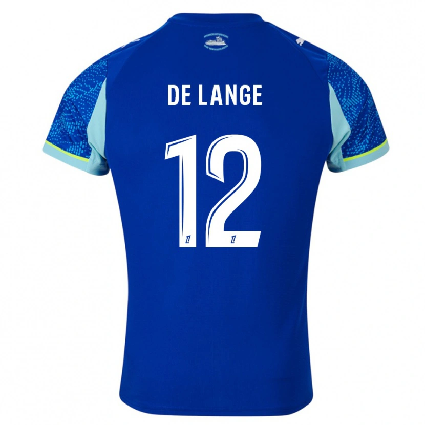 Danxen Barn Jeffrey De Lange #12 Lyseblå Hvit Tredje Sett Drakt Trøye 2025/26 Skjorter T-Skjorte