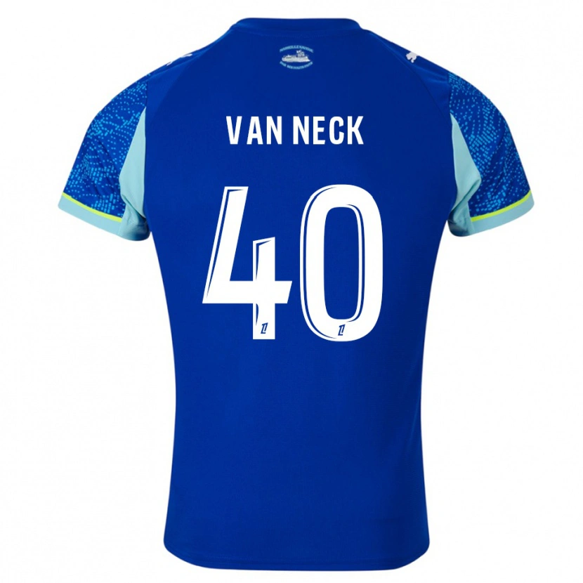 Danxen Barn Jelle Van Neck #40 Lyseblå Hvit Tredje Sett Drakt Trøye 2025/26 Skjorter T-Skjorte