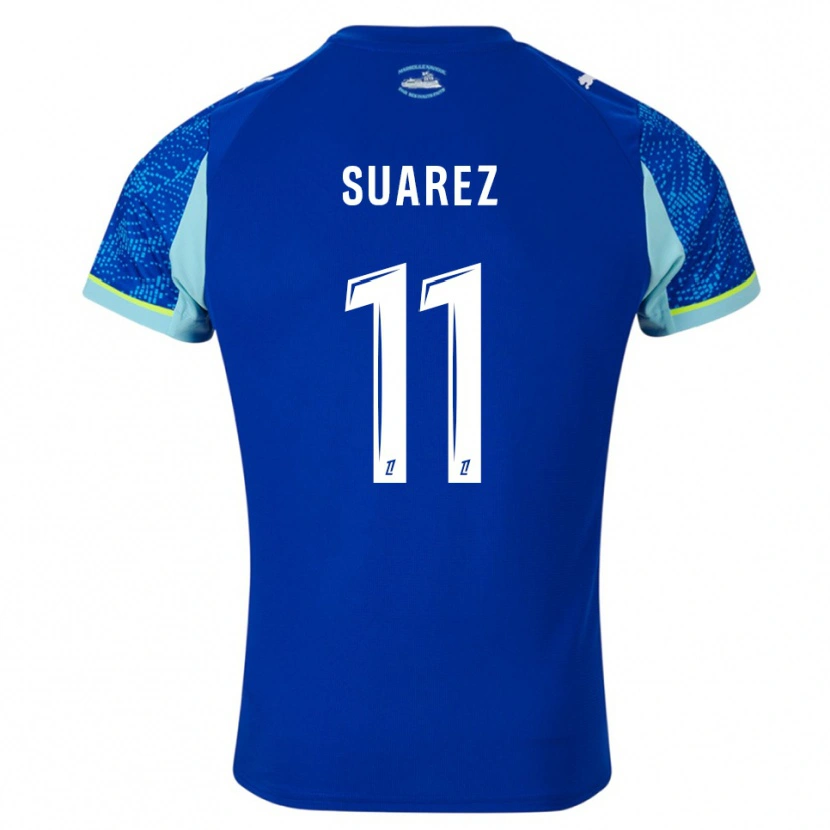 Danxen Barn Luis Suarez #11 Lyseblå Hvit Tredje Sett Drakt Trøye 2025/26 Skjorter T-Skjorte