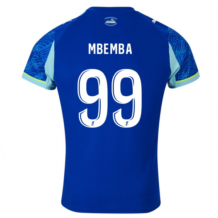 Danxen Barn Chancel Mbemba #99 Lyseblå Hvit Tredje Sett Drakt Trøye 2025/26 Skjorter T-Skjorte