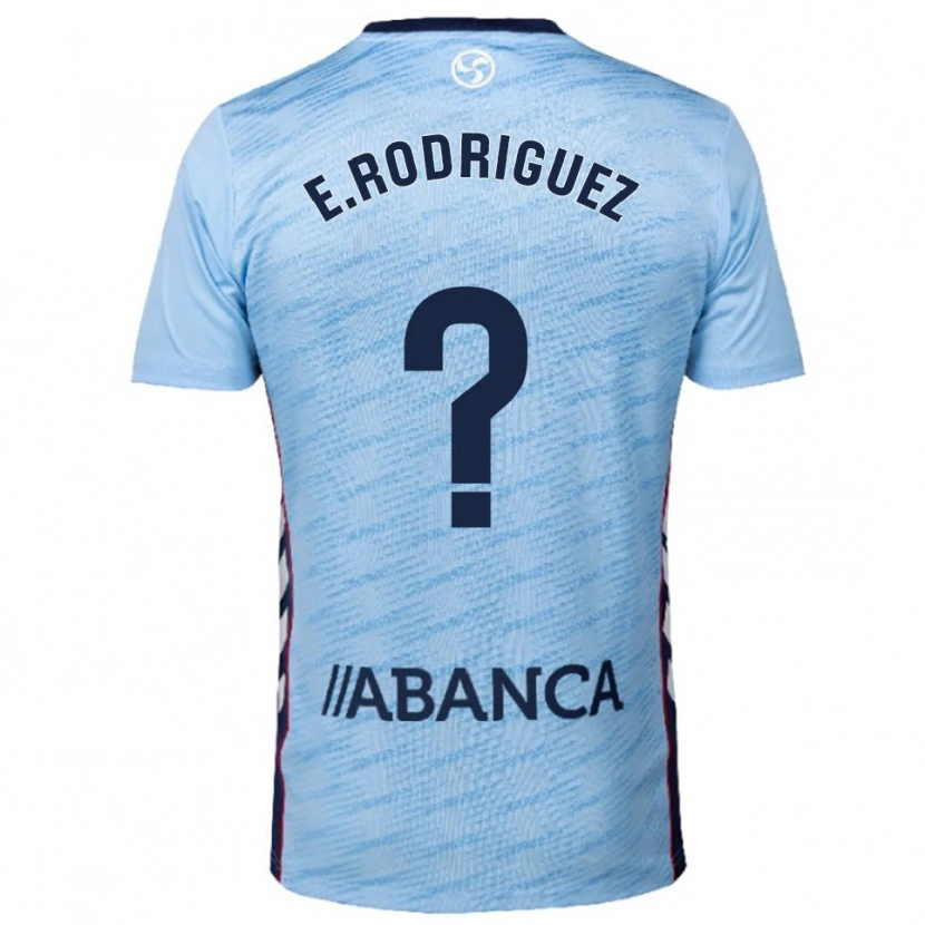 Danxen Mann Miguel Rodríguez #0 Lyseblå Rød Hjemmetrøye Drakt Trøye 2025/26 Skjorter T-Skjorte