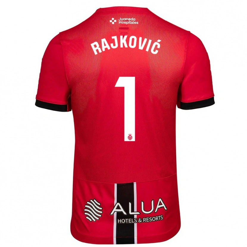 Danxen Mann Predrag Rajkovic #1 Rød Svart Hjemmetrøye Drakt Trøye 2025/26 Skjorter T-Skjorte