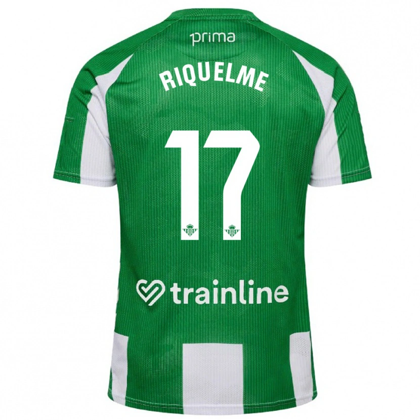 Danxen Mann Rodrigo Riquelme #17 Grønn Hvit Hjemmetrøye Drakt Trøye 2025/26 Skjorter T-Skjorte