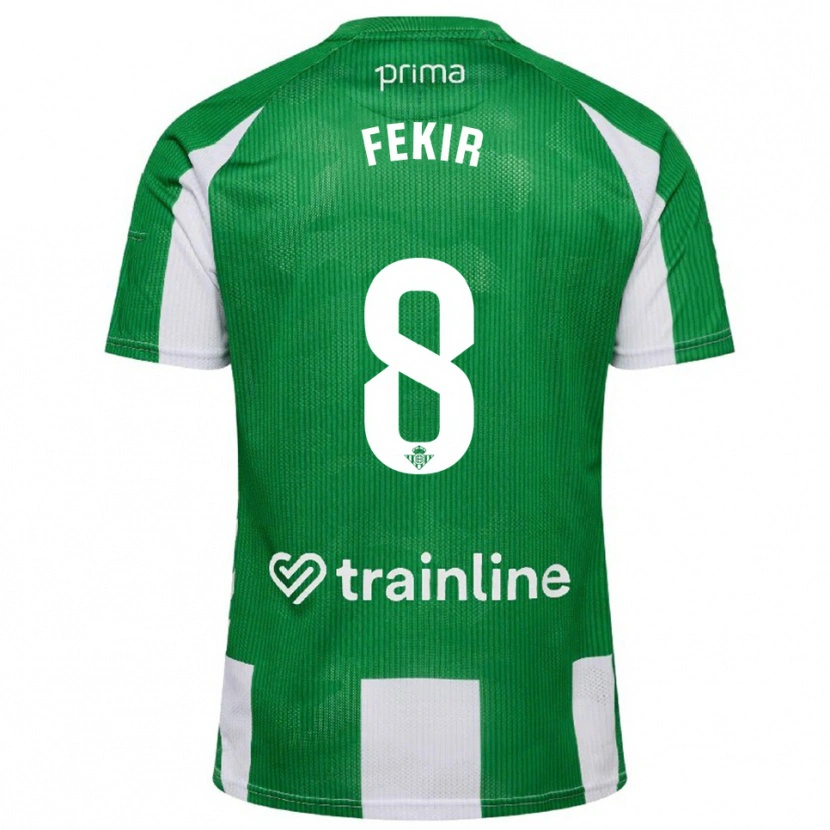 Danxen Mann Nabil Fekir #8 Grønn Hvit Hjemmetrøye Drakt Trøye 2025/26 Skjorter T-Skjorte
