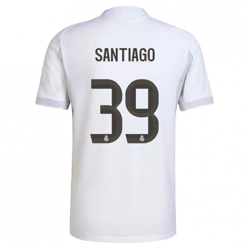 Danxen Mann Aimar Santiago #39 Hvit Gul Hjemmetrøye Drakt Trøye 2025/26 Skjorter T-Skjorte