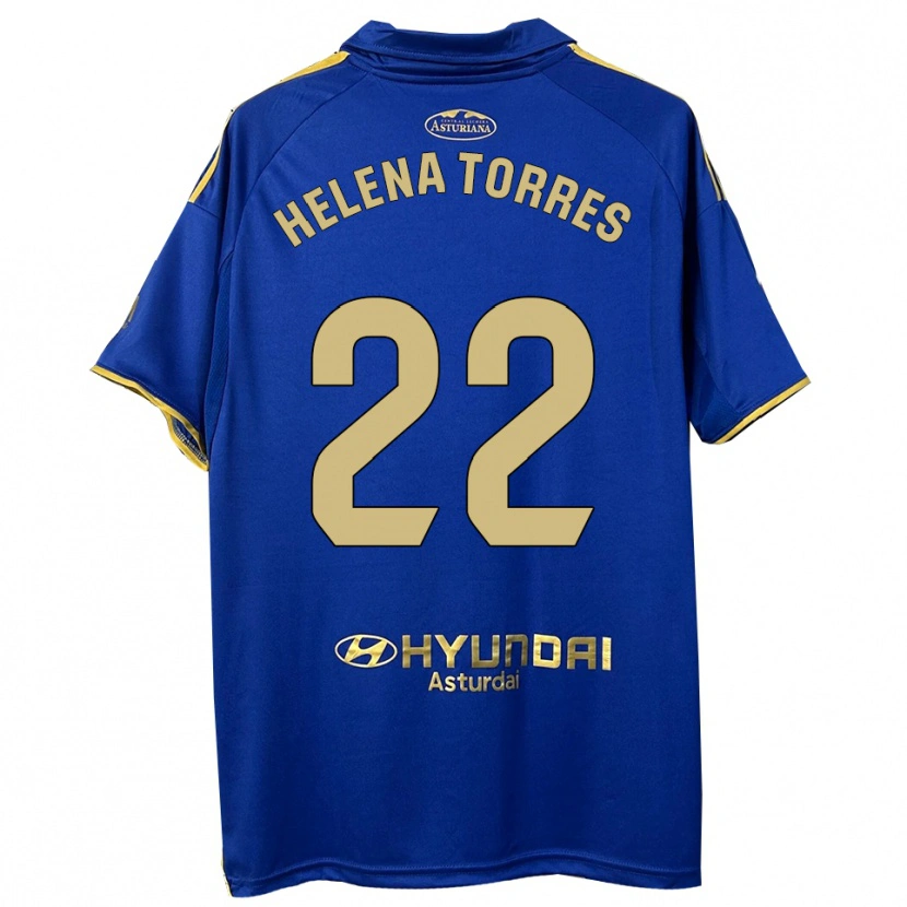 Danxen Mann Helena Torres Maiquez #22 Blå Gull Hjemmetrøye Drakt Trøye 2025/26 Skjorter T-Skjorte