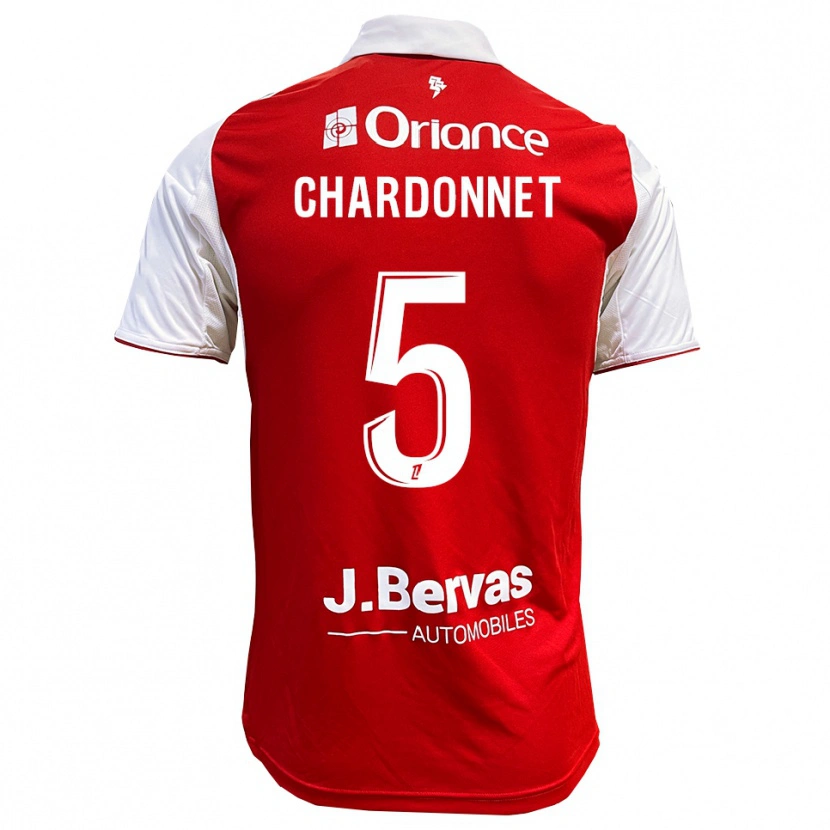 Danxen Mann Brendan Chardonnet #5 Rød Hvit Hjemmetrøye Drakt Trøye 2025/26 Skjorter T-Skjorte