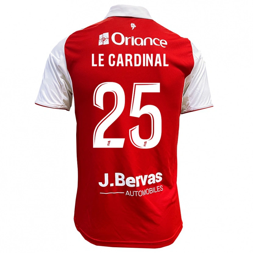 Danxen Mann Julien Le Cardinal #25 Rød Hvit Hjemmetrøye Drakt Trøye 2025/26 Skjorter T-Skjorte