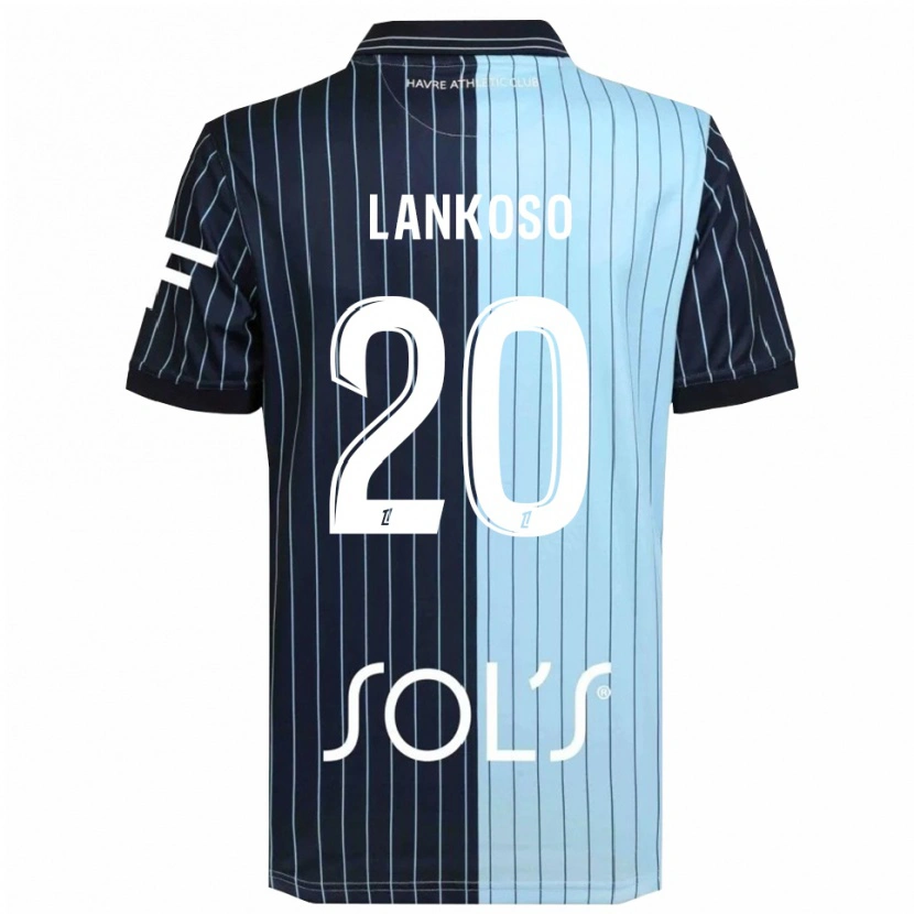 Danxen Mann Lenny Lankoso #20 Marineblå Lyseblå Hjemmetrøye Drakt Trøye 2025/26 Skjorter T-Skjorte