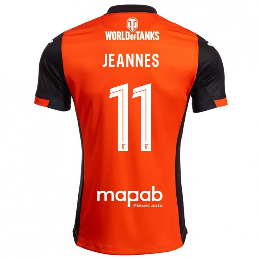 Danxen Mann Justine Jeannes #11 Svart Oransje Hjemmetrøye Drakt Trøye 2025/26 Skjorter T-Skjorte