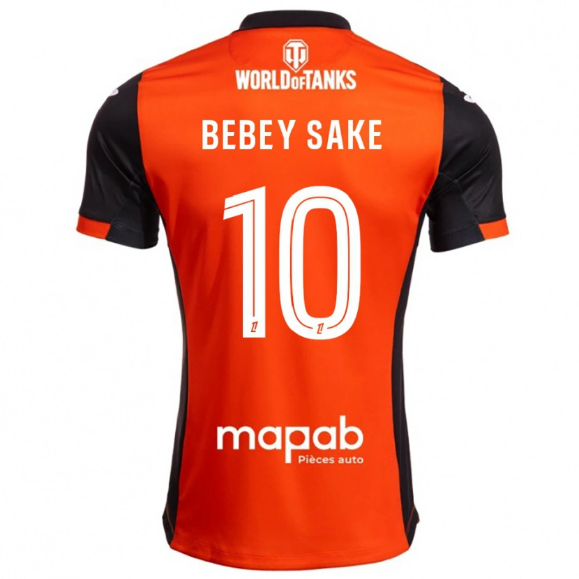 Danxen Mann Mattéo Bebey Sake #10 Svart Oransje Hjemmetrøye Drakt Trøye 2025/26 Skjorter T-Skjorte