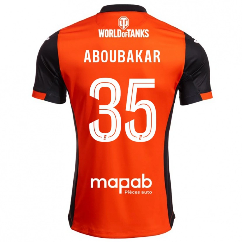 Danxen Mann Siddick Aboubakar #35 Svart Oransje Hjemmetrøye Drakt Trøye 2025/26 Skjorter T-Skjorte