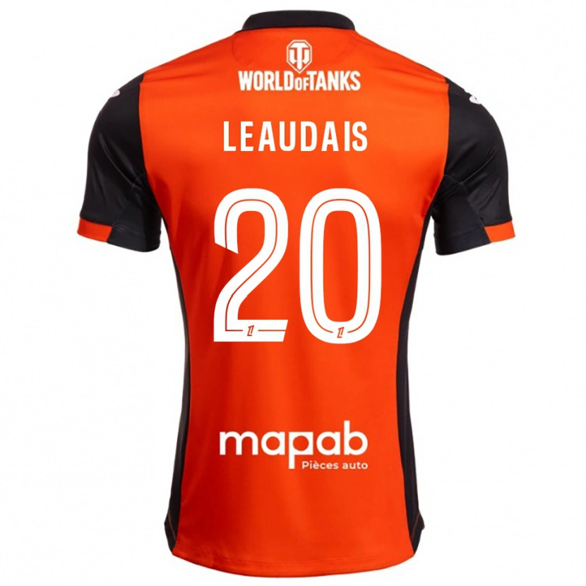 Danxen Mann Lucas Leaudais #20 Svart Oransje Hjemmetrøye Drakt Trøye 2025/26 Skjorter T-Skjorte