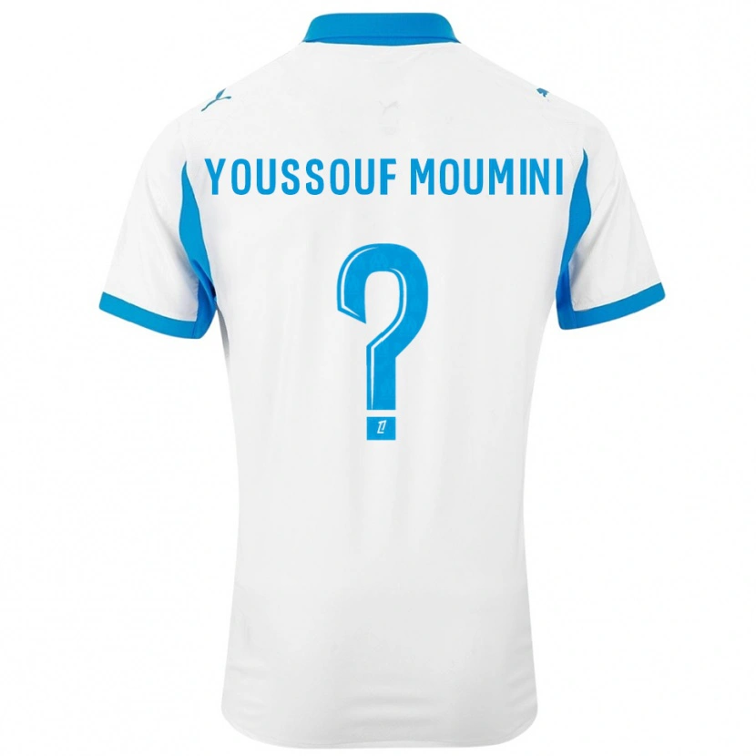 Danxen Mann Yakine Youssouf Moumini #0 Hvit Lyseblå Hjemmetrøye Drakt Trøye 2025/26 Skjorter T-Skjorte