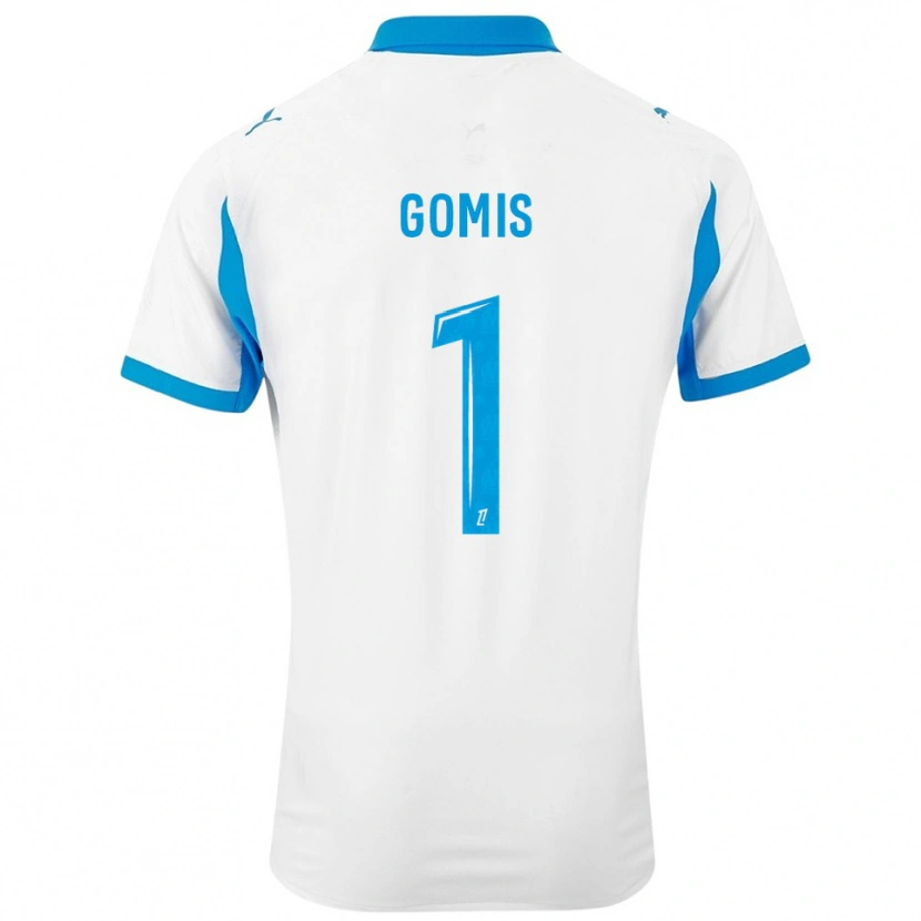 Danxen Mann Ibrahim Gomis #1 Hvit Lyseblå Hjemmetrøye Drakt Trøye 2025/26 Skjorter T-Skjorte