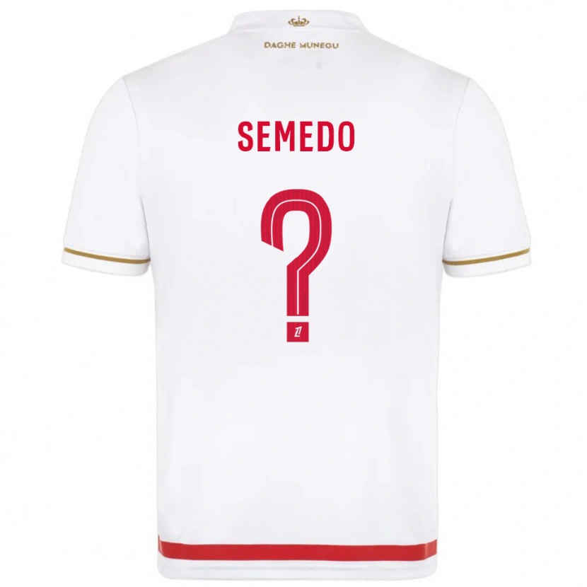 Danxen Mann Jordan Semedo #0 Rød Hvit Hjemmetrøye Drakt Trøye 2025/26 Skjorter T-Skjorte