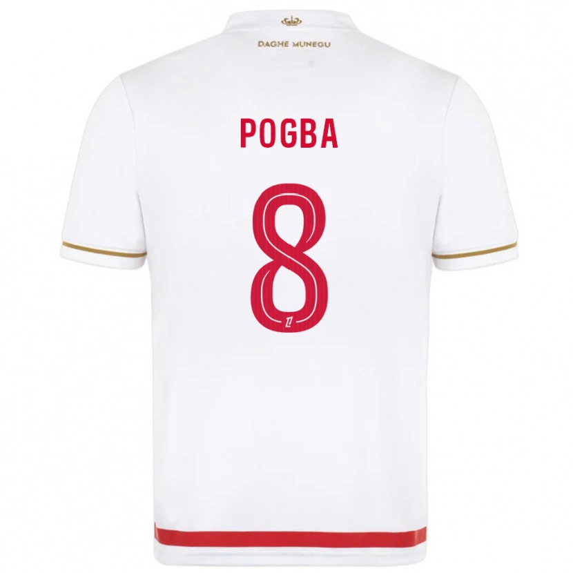 Danxen Mann Paul Pogba #8 Rød Hvit Hjemmetrøye Drakt Trøye 2025/26 Skjorter T-Skjorte