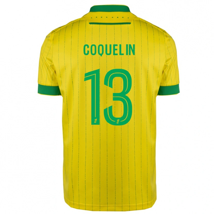 Danxen Mann Francis Coquelin #13 Gul Grønn Hjemmetrøye Drakt Trøye 2025/26 Skjorter T-Skjorte