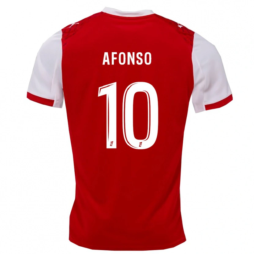 Danxen Mann Flavio Afonso #10 Rød Hvit Hjemmetrøye Drakt Trøye 2025/26 Skjorter T-Skjorte