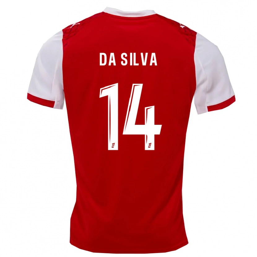Danxen Mann Edmilson Mendes Da Silva #14 Rød Hvit Hjemmetrøye Drakt Trøye 2025/26 Skjorter T-Skjorte