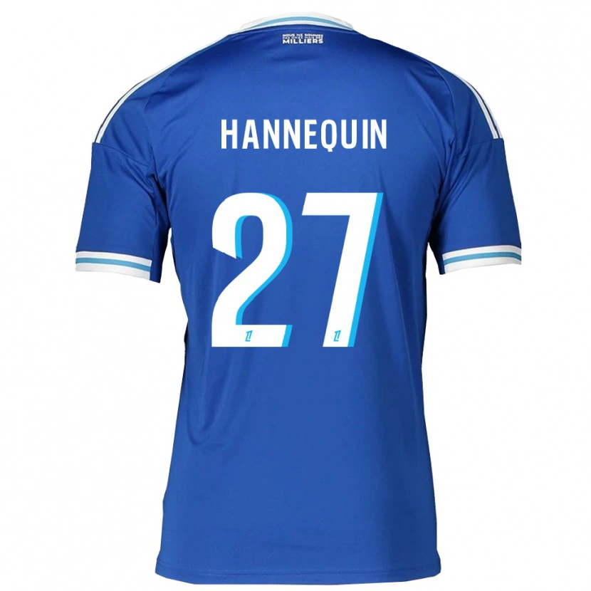 Danxen Mann Laurine Hannequin #27 Blå Hvit Hjemmetrøye Drakt Trøye 2025/26 Skjorter T-Skjorte