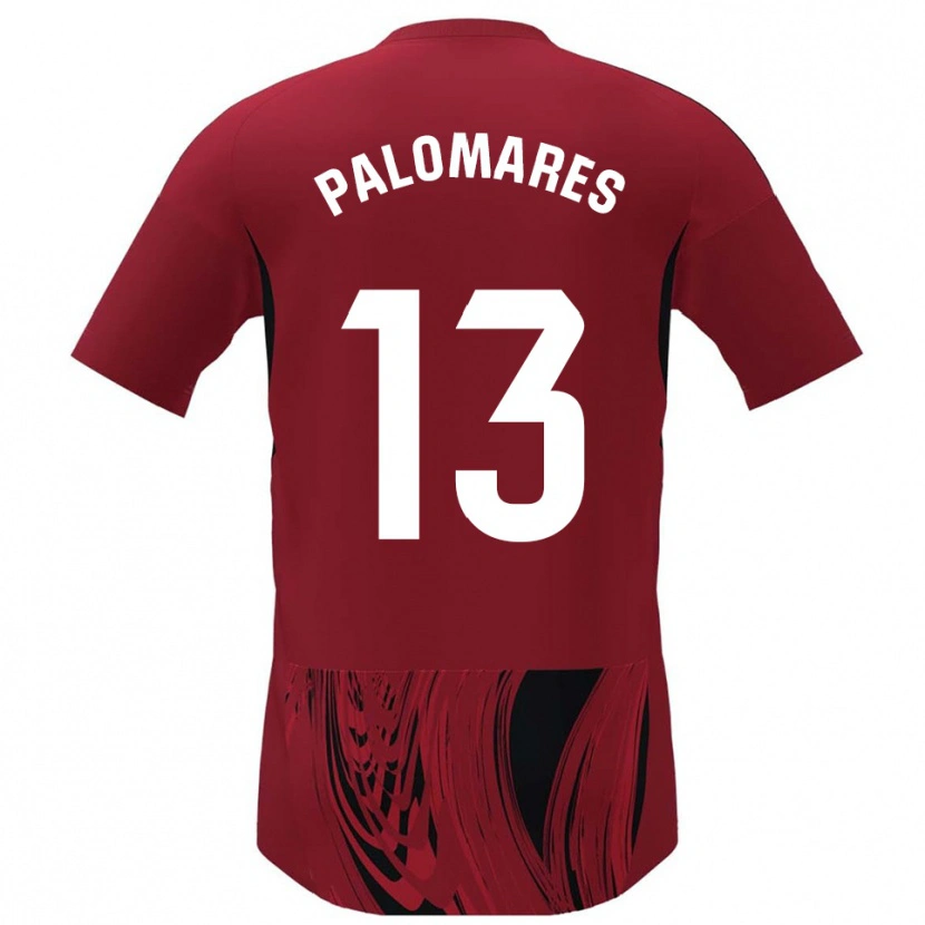 Danxen Mann Juanpa Palomares #13 Rød Svart Hjemmetrøye Drakt Trøye 2025/26 Skjorter T-Skjorte
