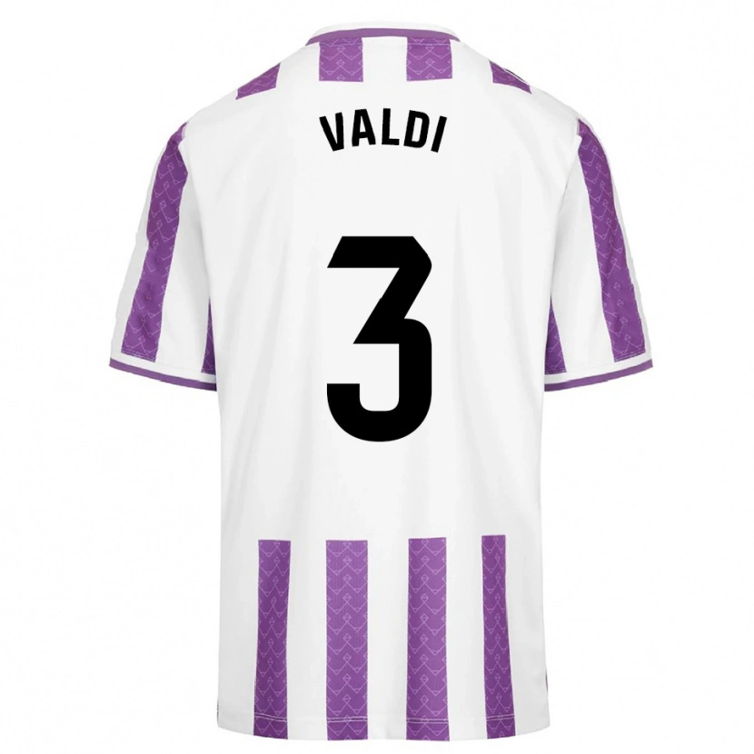 Danxen Mann Laura Valdivieso Velasco #3 Lilla Hvit Hjemmetrøye Drakt Trøye 2025/26 Skjorter T-Skjorte