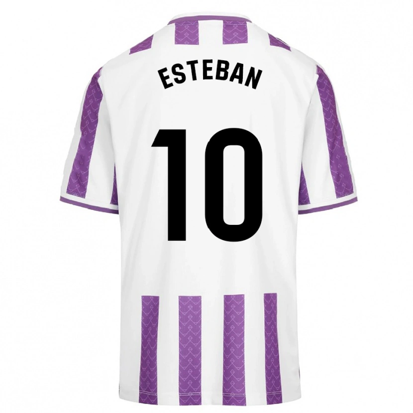 Danxen Mann Sergi Esteban #10 Lilla Hvit Hjemmetrøye Drakt Trøye 2025/26 Skjorter T-Skjorte