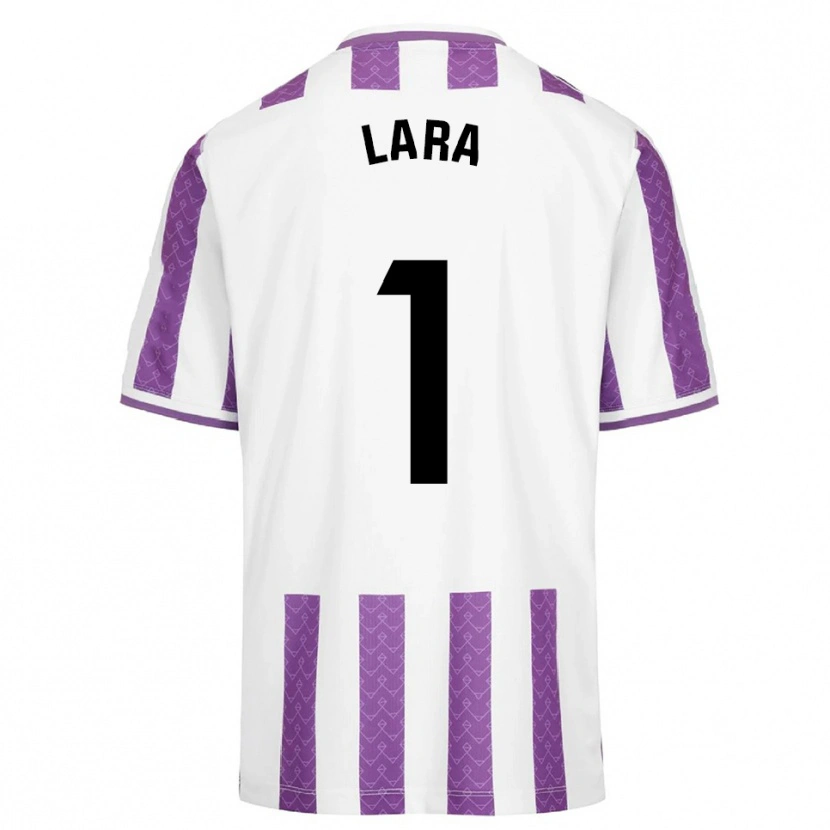 Danxen Mann Lara Lara De Las Heras Coello #1 Lilla Hvit Hjemmetrøye Drakt Trøye 2025/26 Skjorter T-Skjorte