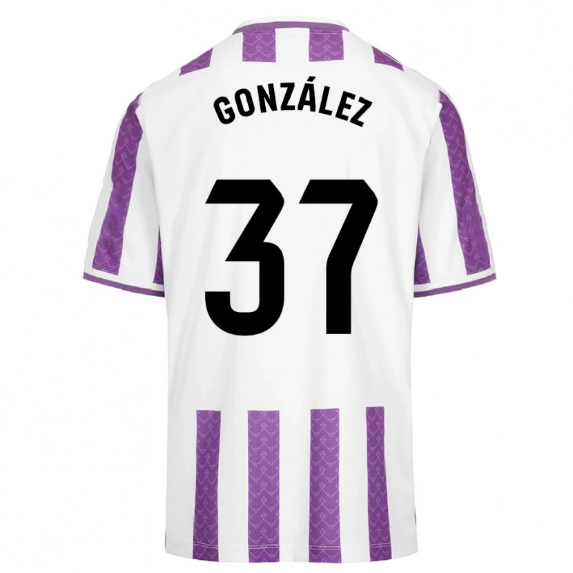 Danxen Mann Raúl González #37 Lilla Hvit Hjemmetrøye Drakt Trøye 2025/26 Skjorter T-Skjorte