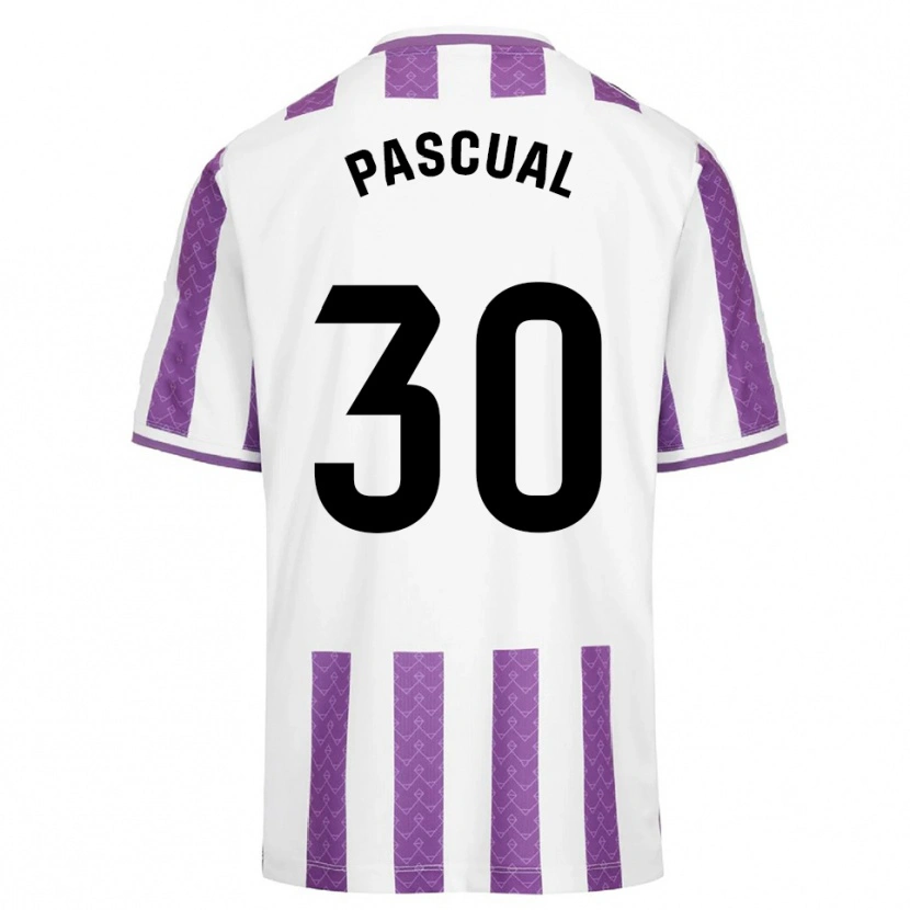 Danxen Mann Adrián Pascual #30 Lilla Hvit Hjemmetrøye Drakt Trøye 2025/26 Skjorter T-Skjorte