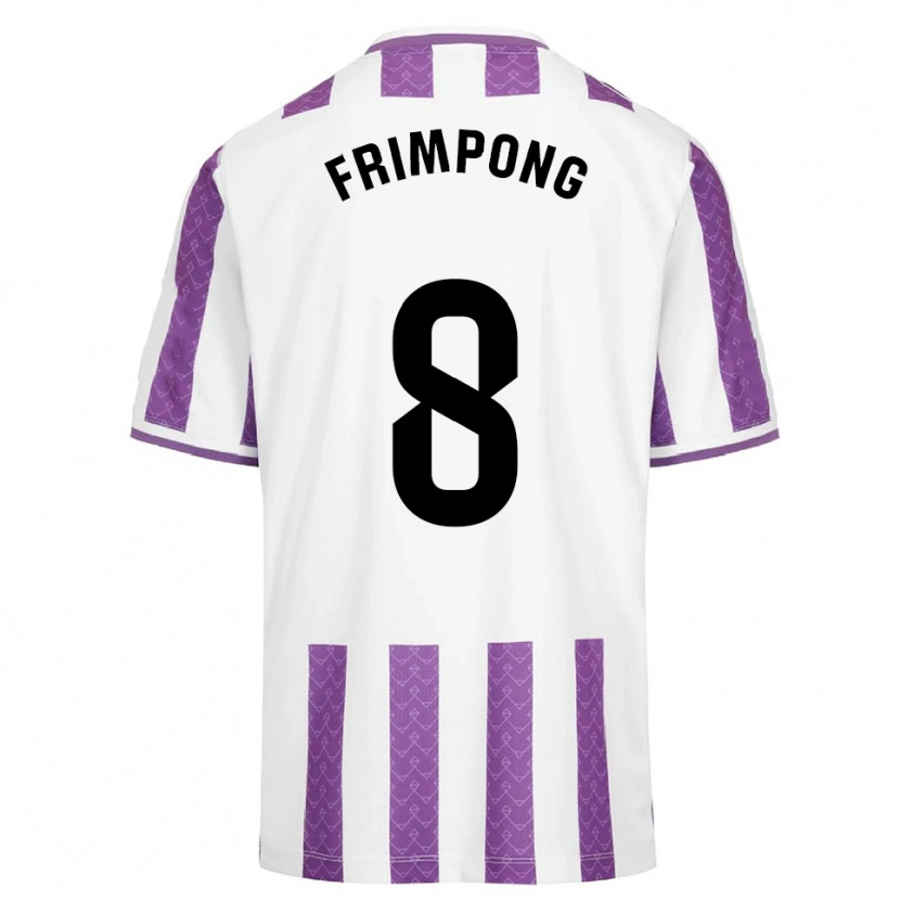 Danxen Mann Eugene Frimpong #8 Lilla Hvit Hjemmetrøye Drakt Trøye 2025/26 Skjorter T-Skjorte