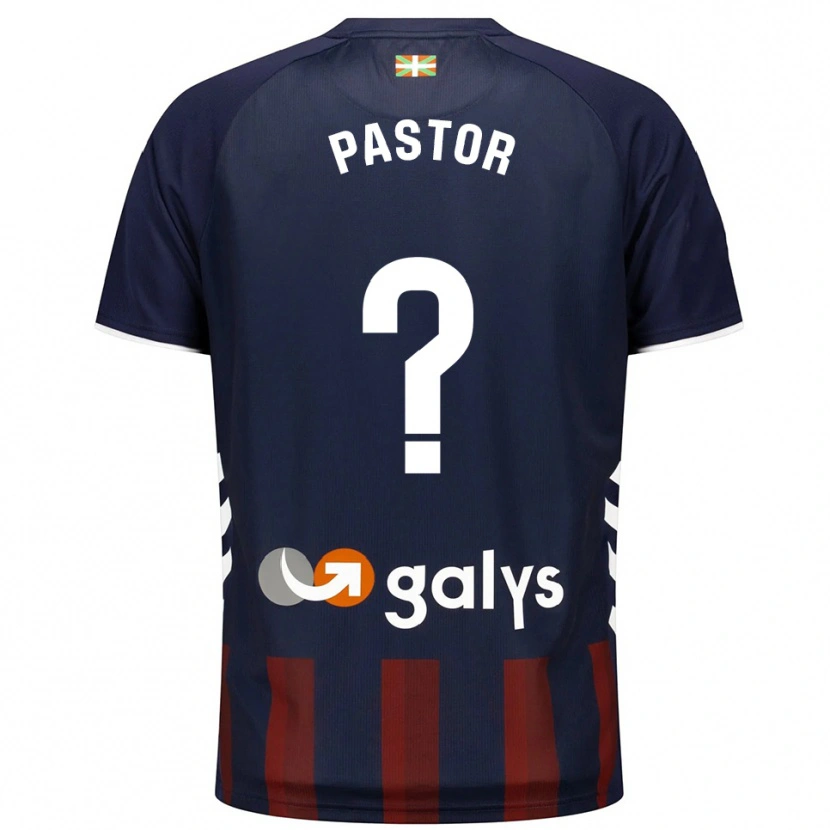 Danxen Mann Xavier Pastor #0 Marineblå Rød Hjemmetrøye Drakt Trøye 2025/26 Skjorter T-Skjorte