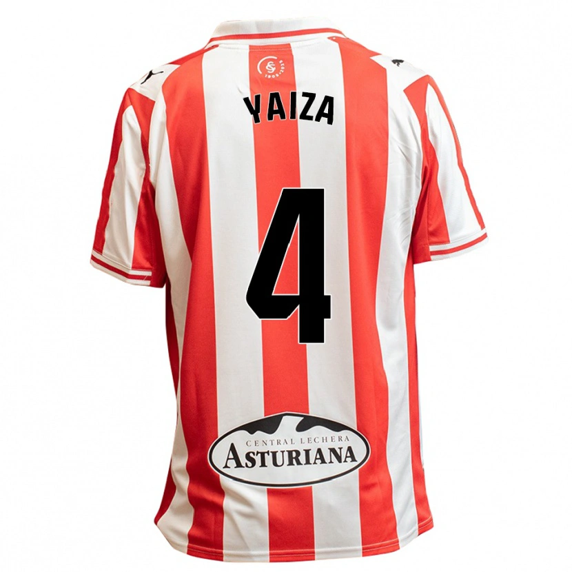 Danxen Mann Yaiza Cernuda Feito #4 Hvit Rød Hjemmetrøye Drakt Trøye 2025/26 Skjorter T-Skjorte