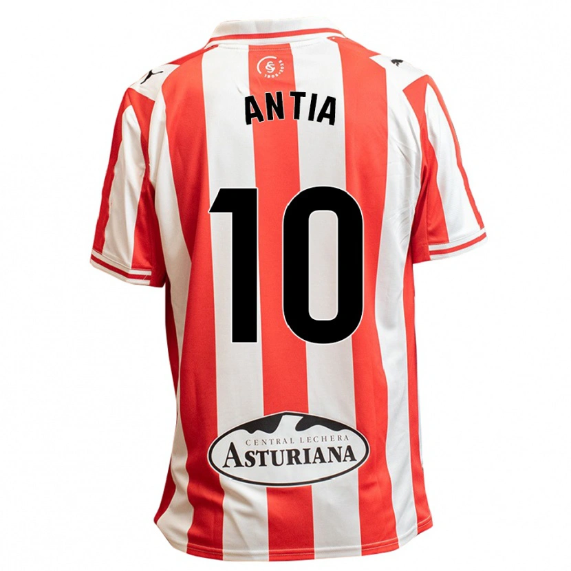 Danxen Mann Antia Mayo Fraga #10 Hvit Rød Hjemmetrøye Drakt Trøye 2025/26 Skjorter T-Skjorte