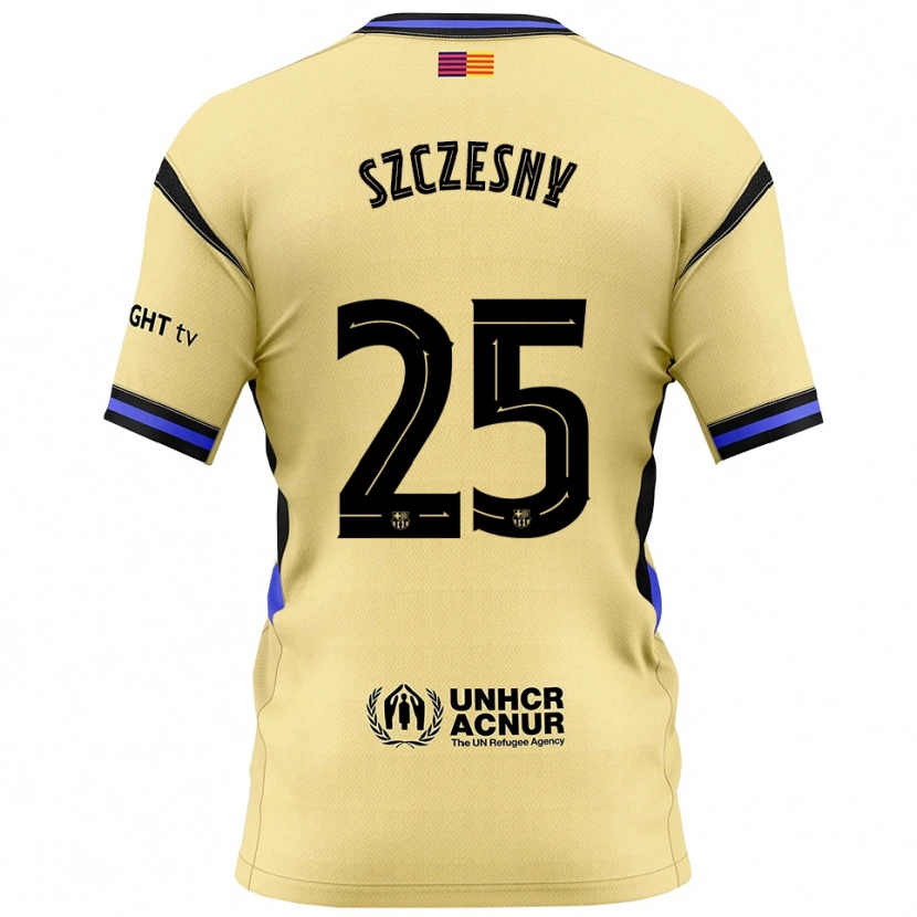Danxen Mann Wojciech Szczesny #25 Gul Svart Bortetrøye Drakt Trøye 2025/26 Skjorter T-Skjorte