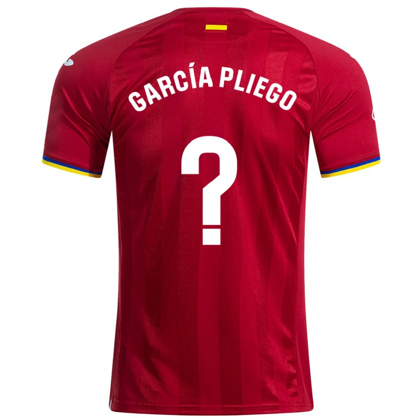 Danxen Mann Hugo García Pliego #0 Rød Gul Blå Bortetrøye Drakt Trøye 2025/26 Skjorter T-Skjorte