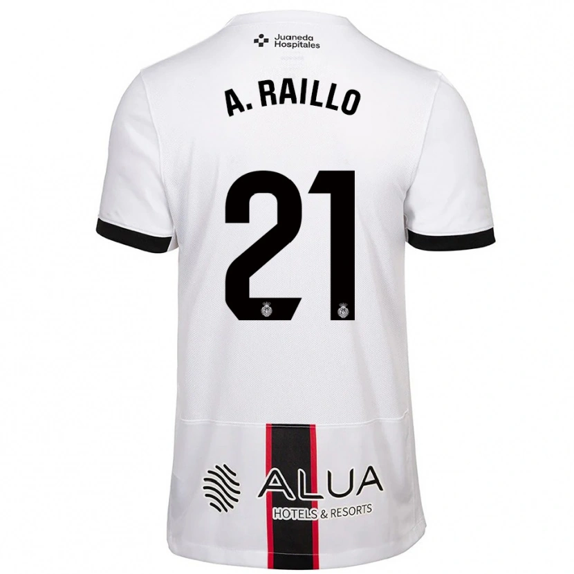 Danxen Mann Antonio Raíllo #21 Hvit Svart Bortetrøye Drakt Trøye 2025/26 Skjorter T-Skjorte