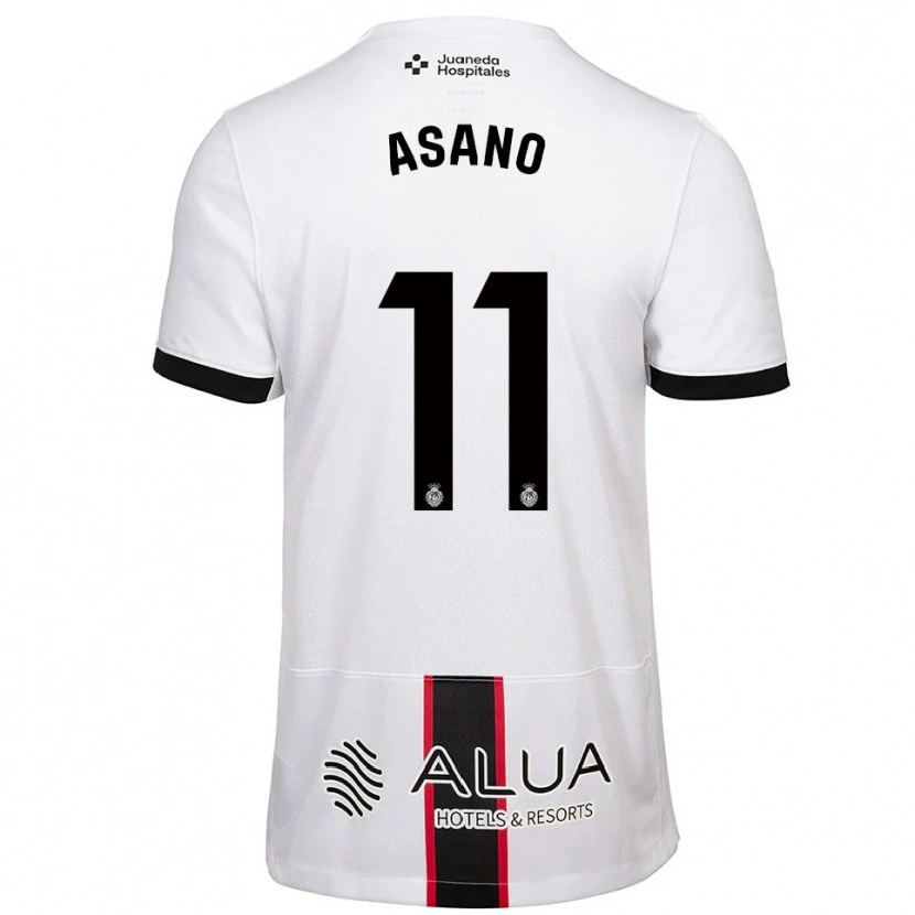 Danxen Mann Takuma Asano #11 Hvit Svart Bortetrøye Drakt Trøye 2025/26 Skjorter T-Skjorte