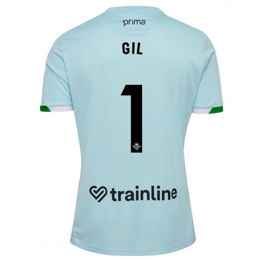 Danxen Mann Noelia Gil #1 Lyseblå Grønn Bortetrøye Drakt Trøye 2025/26 Skjorter T-Skjorte