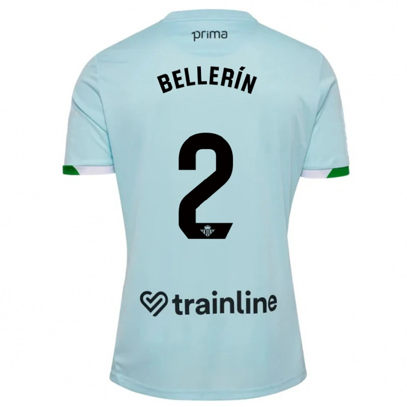 Danxen Mann Héctor Bellerín #2 Lyseblå Grønn Bortetrøye Drakt Trøye 2025/26 Skjorter T-Skjorte